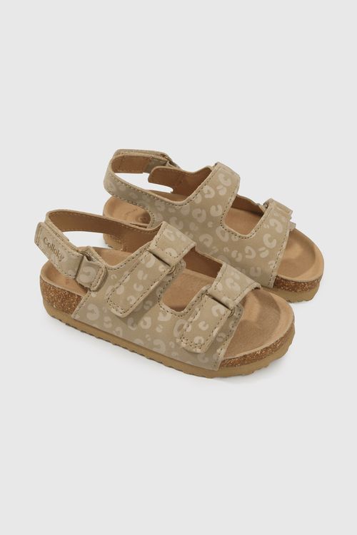 Sandalia De Niña Beige