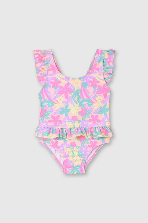 Traje De Baño De Niña Colección Damasco