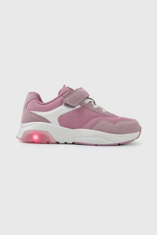 Zapatilla De Niña Luces Lila