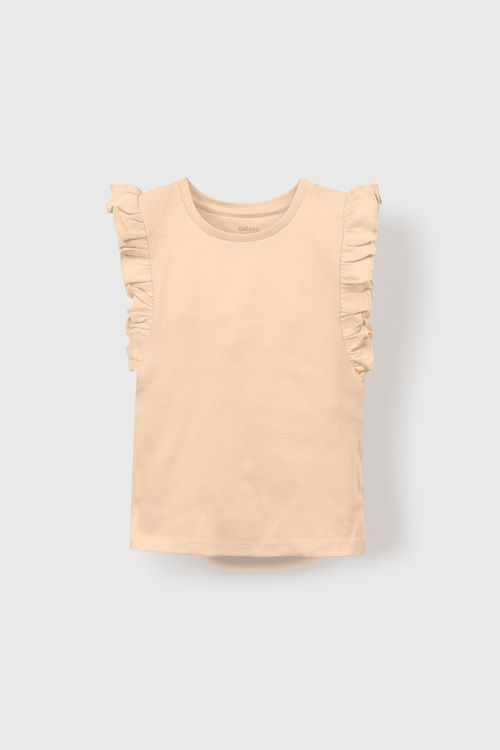 Polo De Niña Everyday Beige