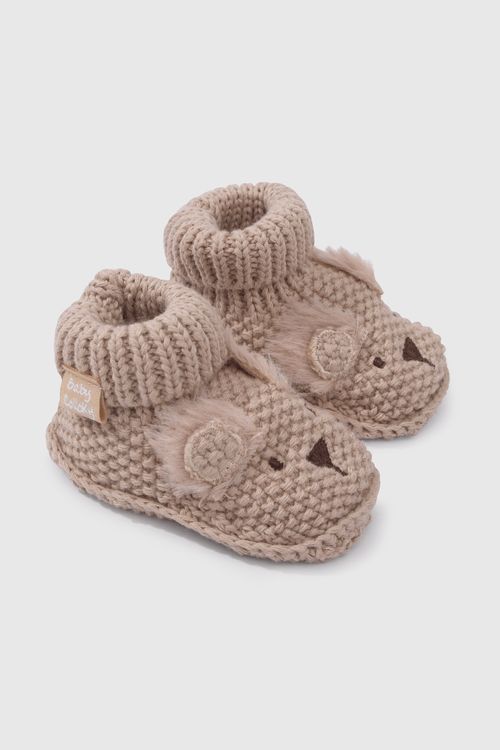 Pantufla De Niño Beige