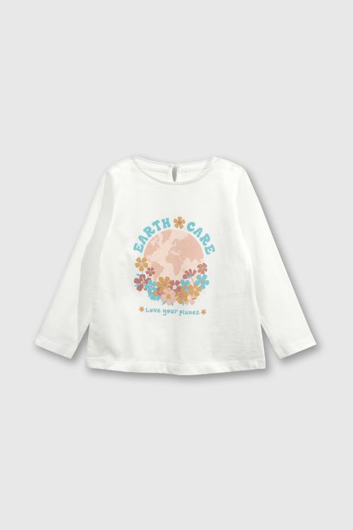 Polo De Niña Everyday Blanco