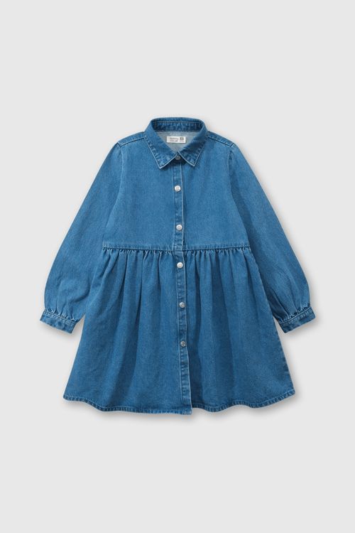 Vestido De Niña Jeans & Co Azul