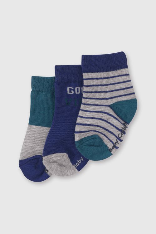 Medias Cortas De Niño Azul