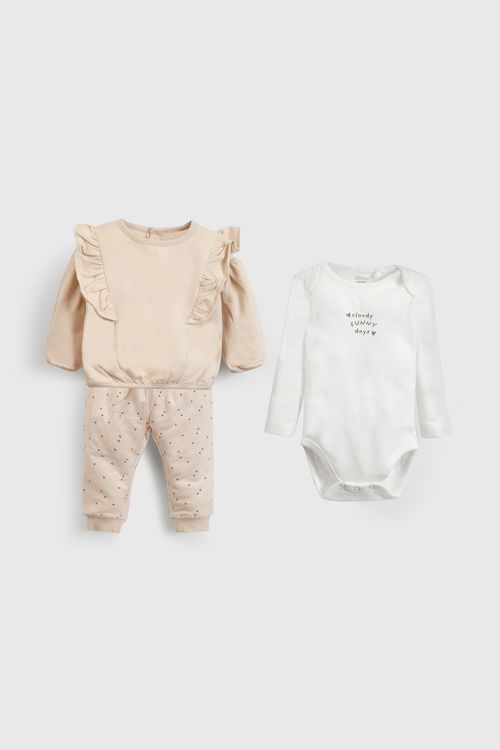 Conjunto De Niña Colección Beige