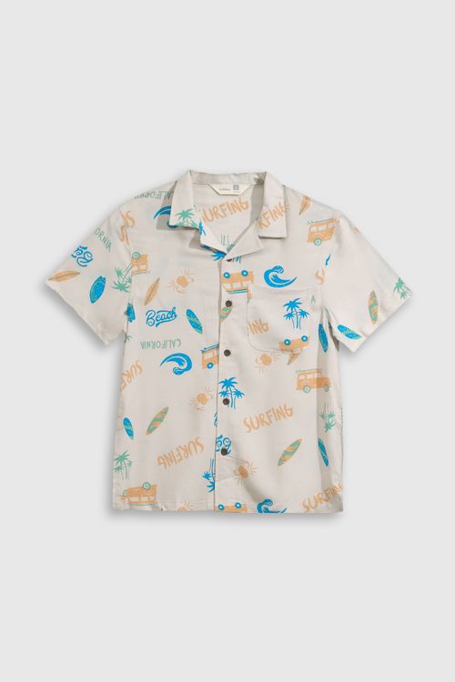 Camisa De Niño Beige