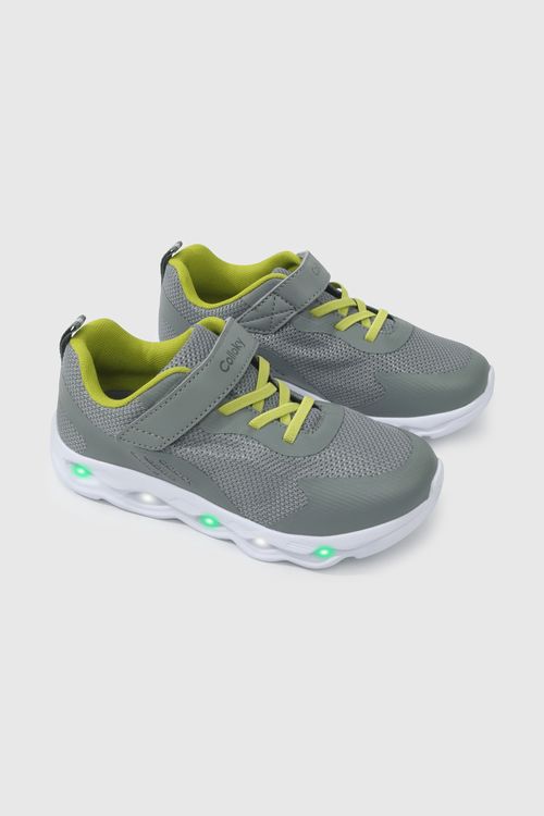 Zapatilla Luces De Niño Luces Gris