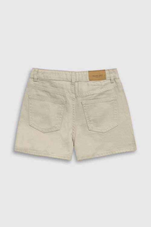 Falda De Niña Beige