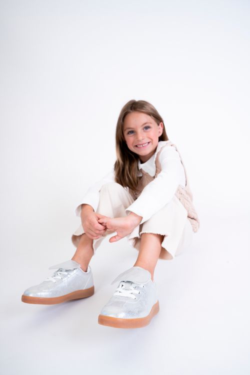 Zapatilla De Niña Lifestyle Plateado