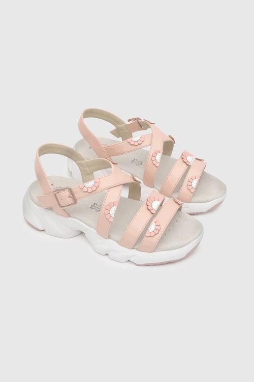 Sandalia De Niña Colección Rosado