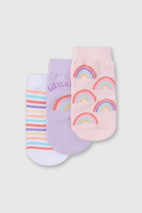 Medias Cortas De Niña Morado