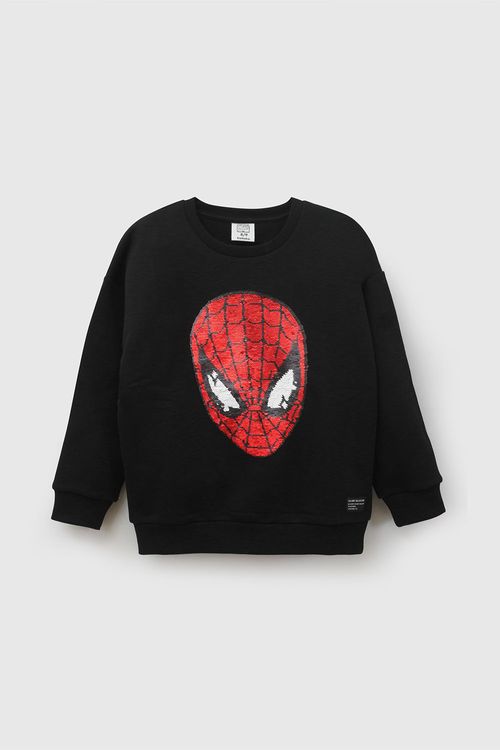 Polera Marvel Negro Niño Plpo1101I26