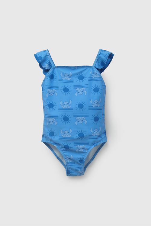 Traje De Baño Uv Azul Lilo Stitch De Niña Tbly0850V26