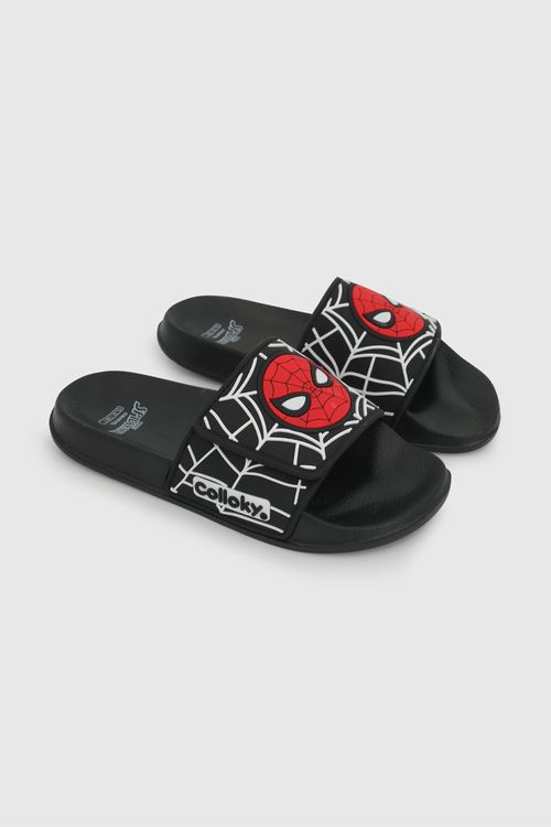 Sandalia Negra De Spiderman 53811001V26