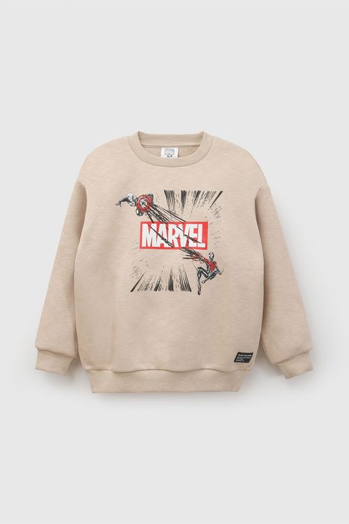 Polera Marvel Beige Niño Plpo1377I26