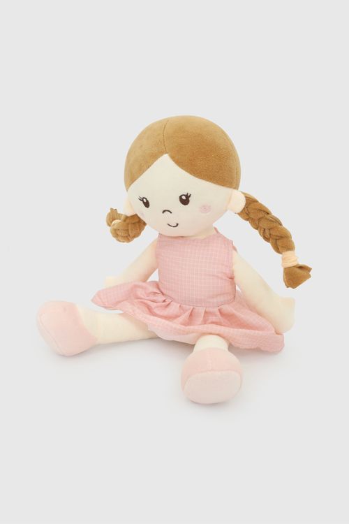 Muñeca Colección Infantil de Tela Rosada 100% Poliéster