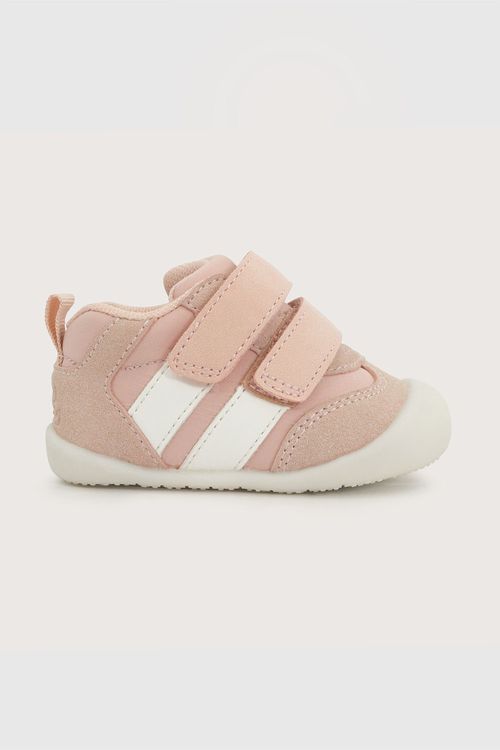 Zapatilla Gateador Rosada de Niña en Velcro y Textil