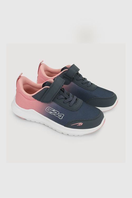 Zapatilla Deportiva Azul de Niña con Velcro y Suela Phylon