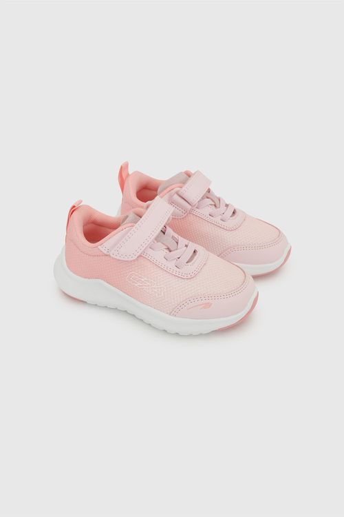 Zapatilla Deportiva Rosada de Niña en Textil con Velcro y Suela Phylon