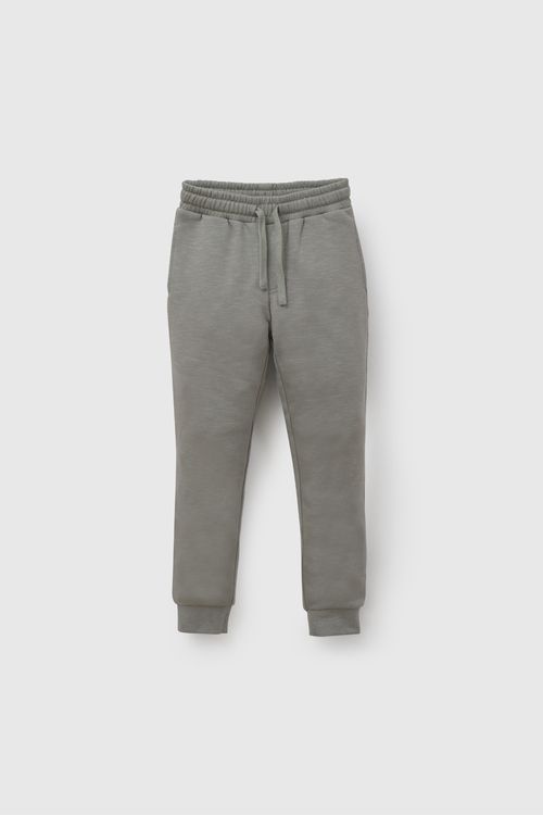 Pantalón Buzo Niño Verde de Algodón y Poliéster