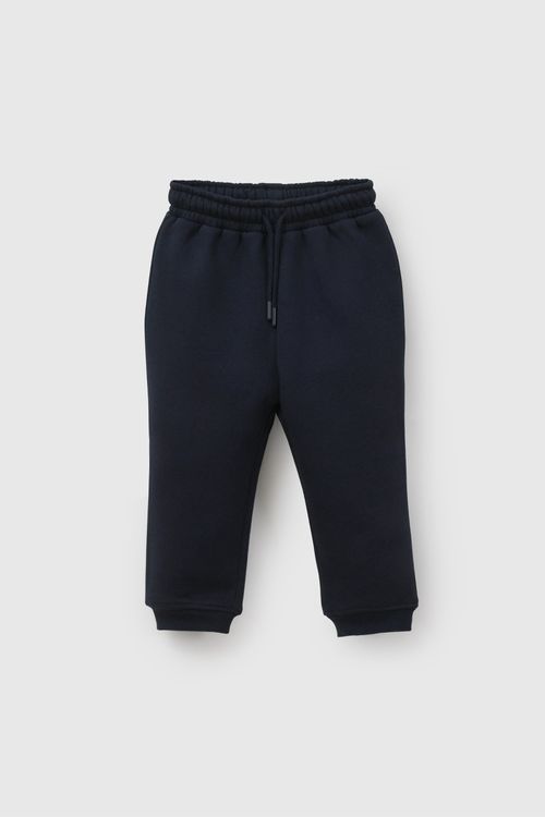 Pantalón Buzo Infantil Celeste de Algodón y Poliéster para Niño