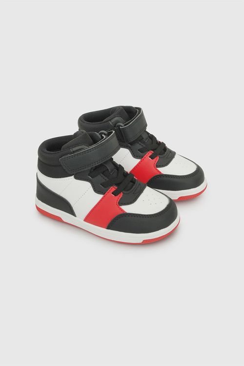 Zapatilla Lifestyle Multicolor de Niño con Velcro y Cordón Elástico