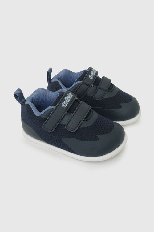Zapatilla Deportiva Niño Azul de Primeros Pasos con Velcro y Suela TR
