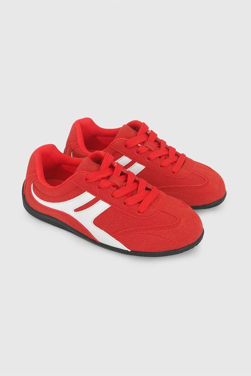 Zapatilla Lifestyle Roja de Niña en Sintético y Textil