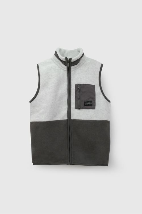Polerón Polar Gris Niño de Poliéster