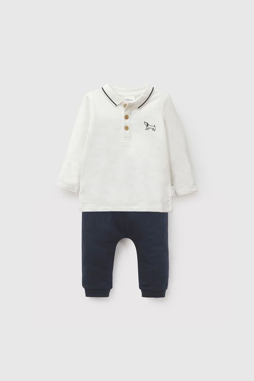 Conjunto de Ropa para Niño New Born Plus Azul Marino de Algodón con Spandex