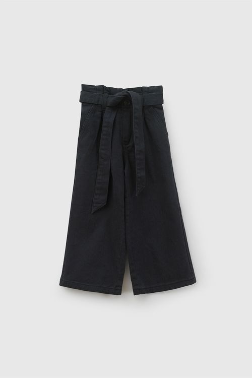 Pantalón Palazzo de Niña Celeste de Algodón