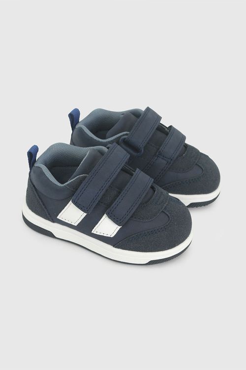 Zapatilla Azul de Niño para Primeros Pasos de Velcro y Suela de TR