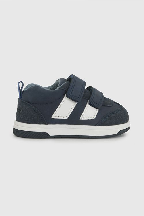 Zapatilla Azul de Niño para Primeros Pasos de Velcro y Suela de TR