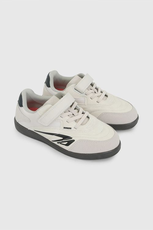 Zapatilla Deportiva Blanca Unisex de Sintético y Textil con Suela de Goma