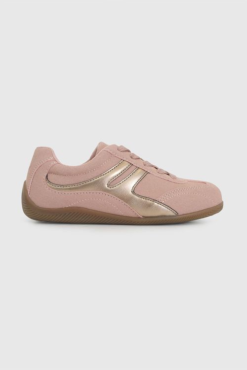 Zapatilla Lifestyle Rosada de Niña en Textil Sintético con Cordón