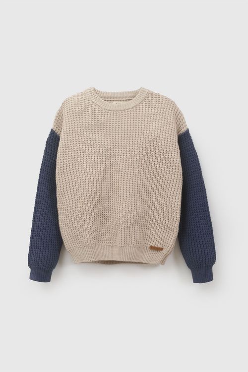 Sweater Niño Beige de Algodón