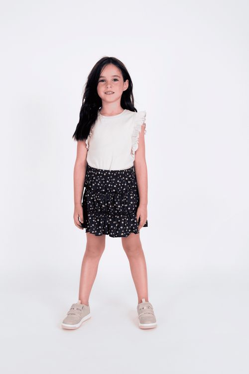 Falda De Niña Everyday Negro