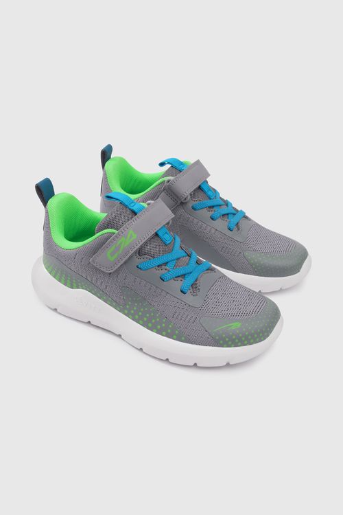 Zapatilla Deportiva De Niño Gris