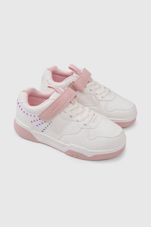 Zapatilla Luces De Niña Blanco