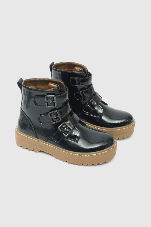 Botín De Niña Colección Negro