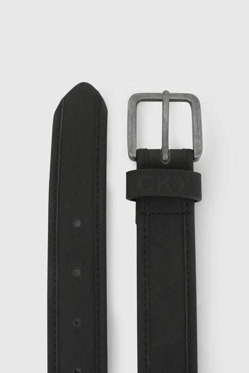 Cinturón Escolar Eco Cuero de niño Negro con Hebilla