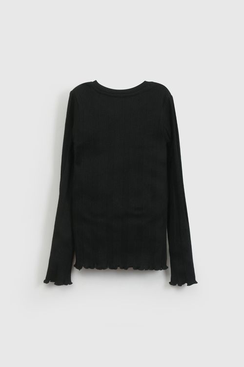 Polo Everyday Negro Niña Popu0601I26