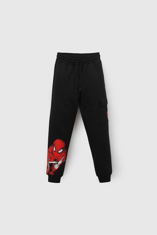 Pantalón Buzo Marvel Negro Niño Ptpo0501I26