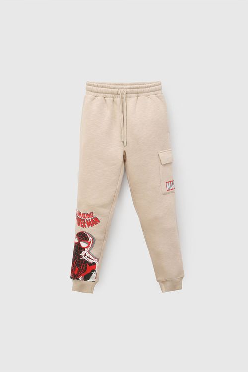 Pantalón Buzo Marvel Beige Niño Ptpo0977I26