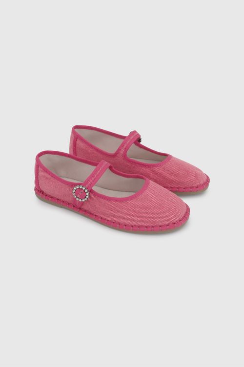 Ballerina De Niña Rosado Con Broche