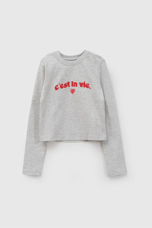 Polo Colección Gris Niña Poje3406I26