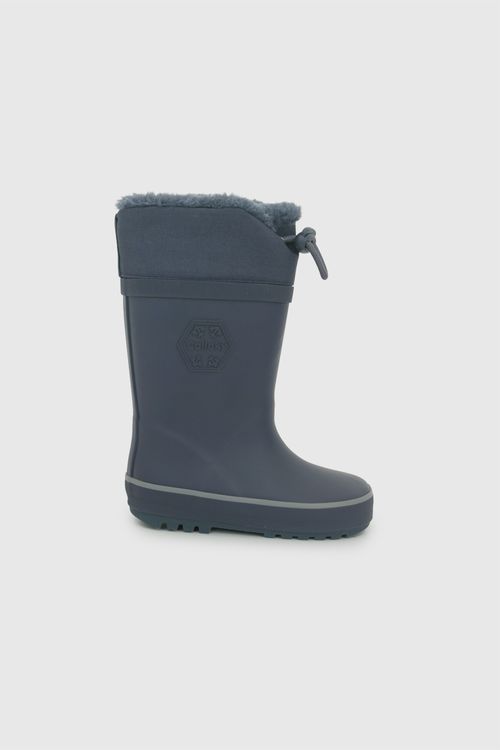 Bota Azul de Agua Unisex para Caminante de Niño en Textil y Goma