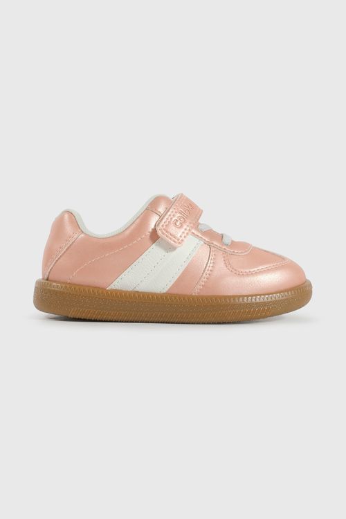 Zapatilla Caminante Lifestyle de Niña Rosado Velcro y Cordón