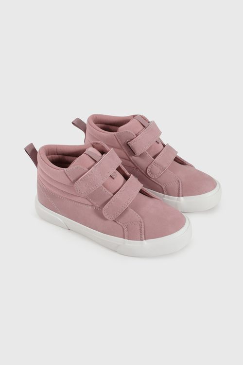 Zapatilla Lifestyle de Niña Morado Caña Media con Velcro