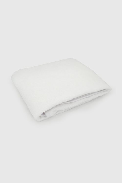 Toalla Unisex Bebé Blanca 100% Algodón